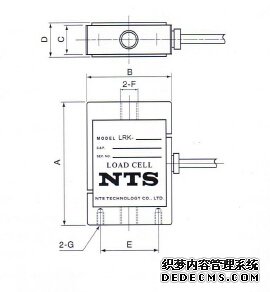 日本NTS LRK-200N稱重傳感器的產品尺寸